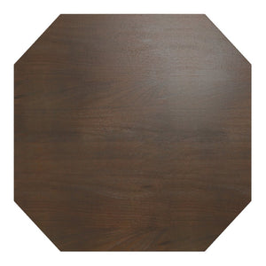 English Elm Eisley Acacia Veneer Coffee Table Geometric Base Walnut Finish Low Profile Living Room B136P429078