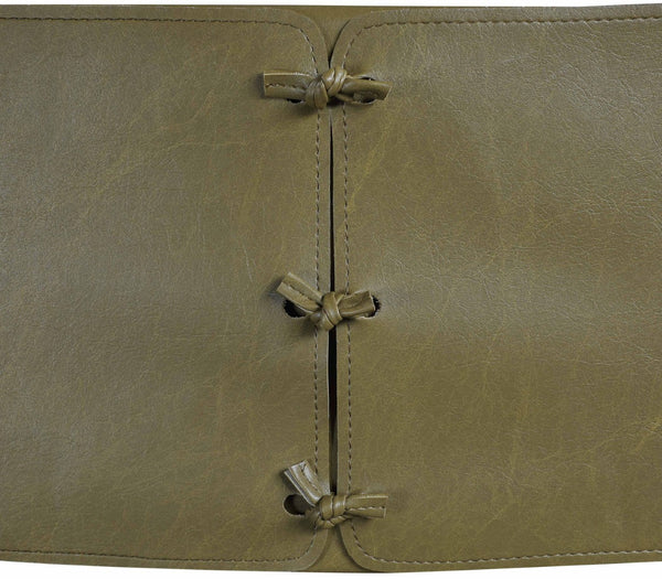 Meridian Furniture Andie Art Deco Vegan Leather Counter Stool with Stitching and Solid Wood Frame Olive Set of 2 88077Olive-C