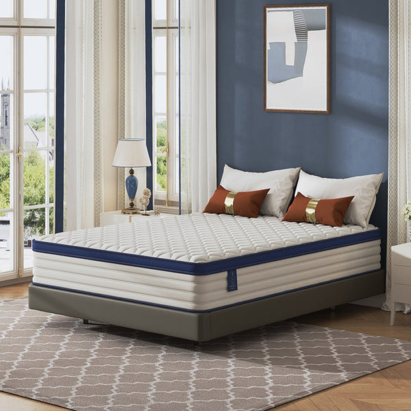 English Elm Ad-004-4 King Mattress 12 Inch Deep Contouring Support for Restful Couples Sleep W3127P457679