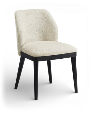 Meridian Furniture Valeo Linen Upholstered Dining Chair with Wood Frame for Modern and Transitional Interiors Beige Style C 88084Beige-C
