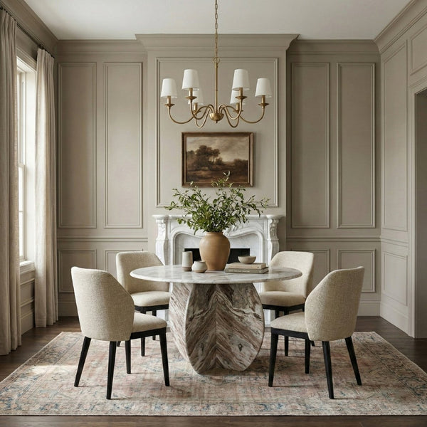 Meridian Furniture Valeo Linen Upholstered Dining Chair with Wood Frame for Modern and Transitional Interiors Beige Style C 88084Beige-C