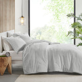 True North by Sleep Philosophy Laurie Casual Plush to Sherpa Comforter Set TN10-0472 Grey