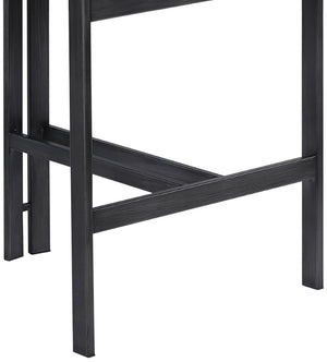 Meridian Furniture Aurum Vegan Leather Counter Stool with Iron Frame for Kitchen Island Bar 88096Taupe-C