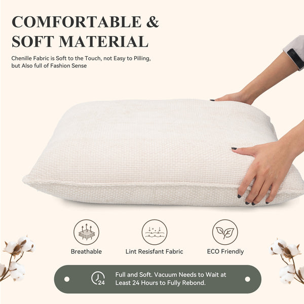 English Elm Accent Chair Mid-Century Rattan Arms Set of 2 with Rubber Wood Legs, Plush Fabric Seat, Cozy Lounge White T3950P397484