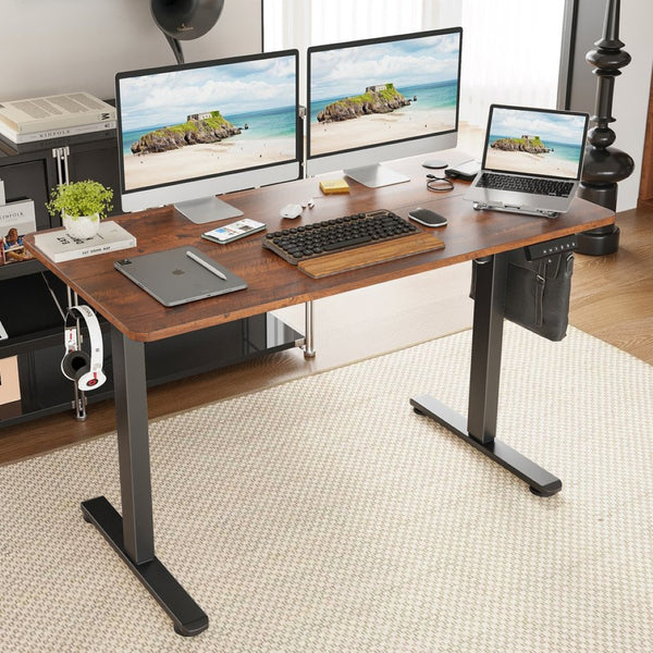 English Elm Stary Electric Height-Adjustable Standing Desk With Ergonomic Design & Memory Control For Home Office T3623P339394-GIGA