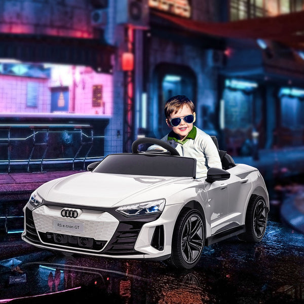 English Elm Aosom Licensed Audi Rs E-tron Gt 12v Kids Electric Ride on Car with Remote Control W2225P217176