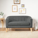 Christopher Knight Home® - Noble House - Bridie Fabric Mid Century Modern Loveseat