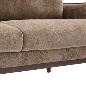 English Elm Modern Chenille Loveseat with Pocket Spring Cushions and Rubberwood Legs for Living Room N763P347228D