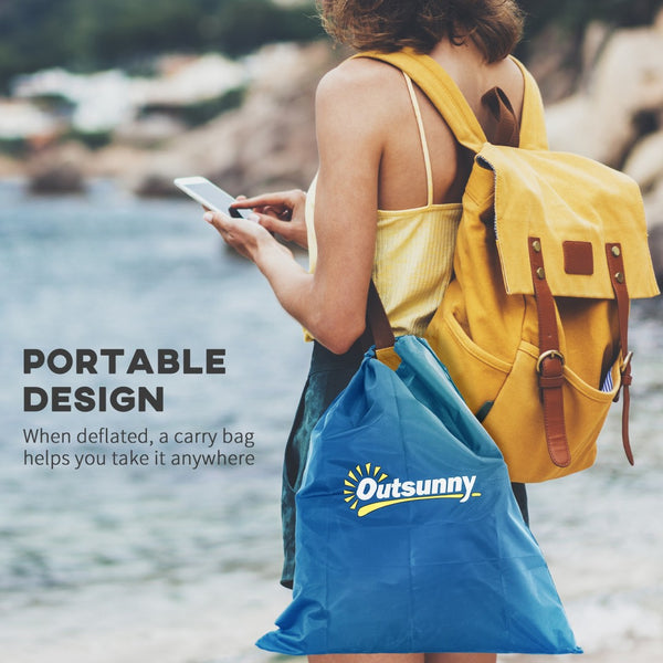 English Elm Outsunny Portable Ice Bath Tub, 79 Gallon Cold Plunge For Athletes With Thermo Lid & Carry Bag W2225P200854-GIGA