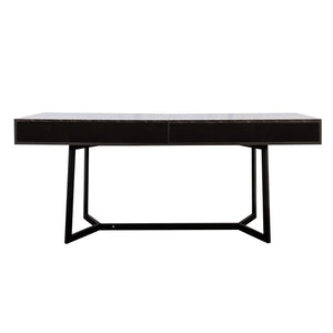 English Elm Modern Black Elegant 70.87" Computer Desk with Y-Shape Metal Legs, Spacious Top for Work & Study W331P286651