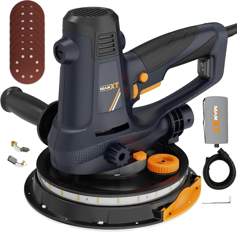 English Elm Handheld Drywall Sander 810w with Led Light Self Dust Extraction Variable Speed T3177P305033