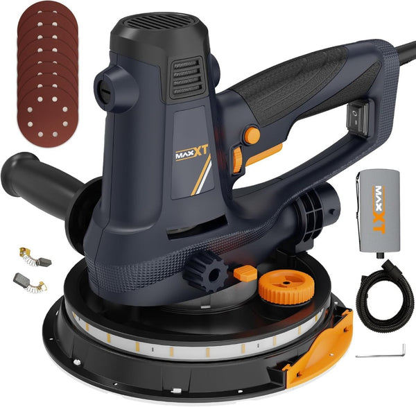 English Elm Handheld Drywall Sander 810w with Led Light Self Dust Extraction Variable Speed T3177P305033