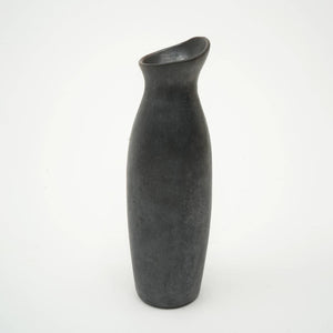 English Elm Longpi Pottery Black Vase – Handmade Tangkhul Naga Artistry, Elegant Decor For Modern Interiors B346P369761