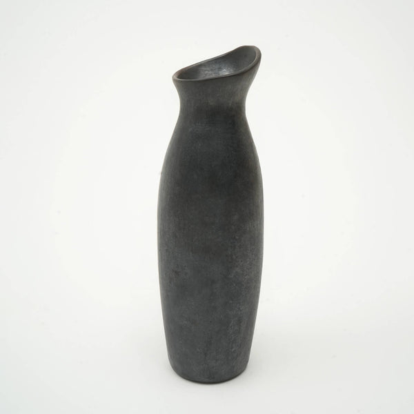 English Elm Longpi Pottery Black Vase – Handmade Tangkhul Naga Artistry, Elegant Decor For Modern Interiors B346P369761