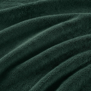 JLA Home Madison Park Signature - Quick 100% Cotton 6pc Towel Set — Plush Zero-Twist Terry, 400 GSM Quick-Dry, Absorbent & Durable Dark Green MPS73-530