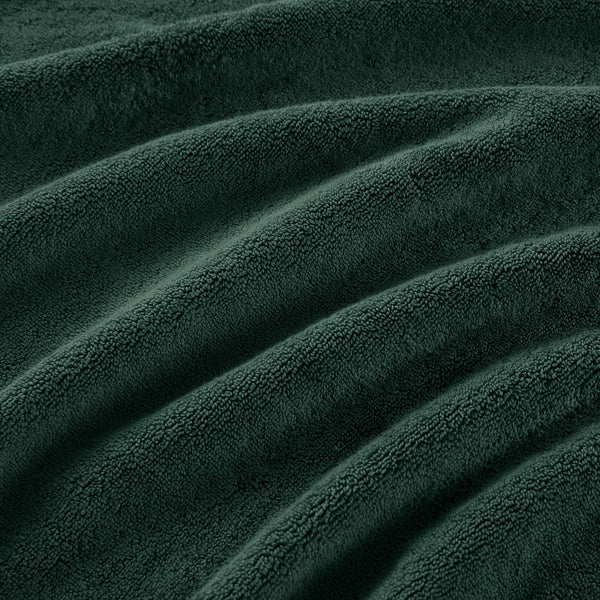 JLA Home Madison Park Signature - Quick 100% Cotton 6pc Towel Set — Plush Zero-Twist Terry, 400 GSM Quick-Dry, Absorbent & Durable Dark Green MPS73-530