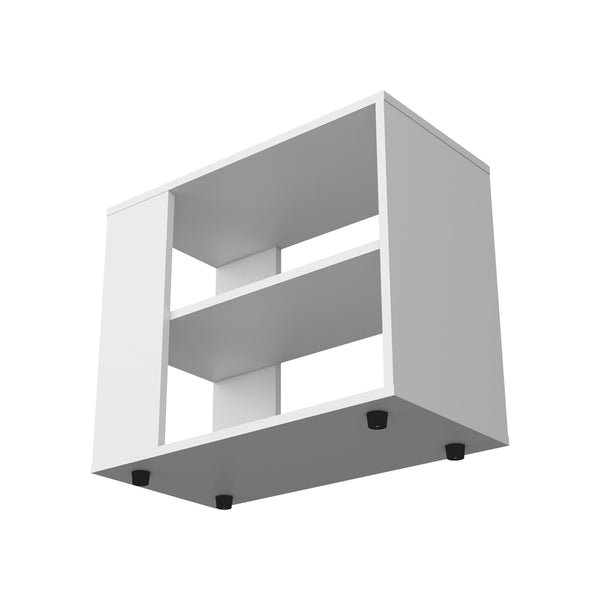 English Elm Zenda White Sideboard with Casters – Engineered Wood Storage Cabinet, Modern Compact Organizer (90) B092P286122