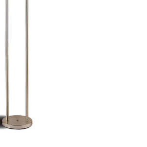 English Elm Paragon 3-Swivel Silver Floor Lamp with Frosted Glass Shades, Modern Metal Build for Versatile Lighting B062P328688