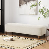 Christopher Knight Home® White Ottoman: Stylish, Comfortable & Durable - 60.25 x 20.50 x 15.50