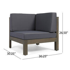 English Elm Christopher Knight Home® - Oana Corner Chair - Stylish Dark Grey, Water-Resistant Upholstery For Modern Living Spaces & Comfort 64495.00DGY