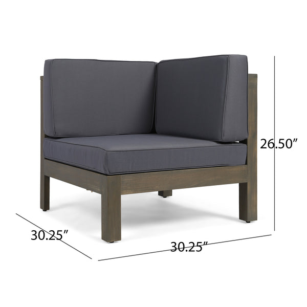 English Elm Christopher Knight Home® - Oana Corner Chair - Stylish Dark Grey, Water-Resistant Upholstery For Modern Living Spaces & Comfort 64495.00DGY