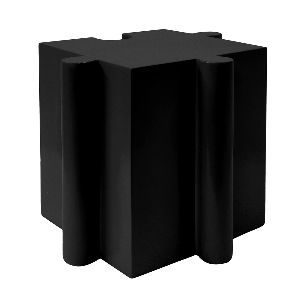 English Elm Christopher Knight Home® - Puzzle Art Side Table - Modular Mgo Design For Indoor & Outdoor Use, Customizable, Black Finish N770P347931B