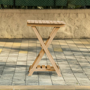 English Elm Summit Ridge Recycled Hdpe Outdoor Folding Bar Table Weather Resistant Eco Patio Teak B2745P409712