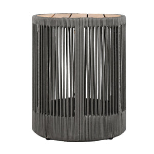 English Elm Christopher Knight Home® - Outdoor Rattan Rope & Acacia Wood Side Table – Stylish, Weather-Resistant Accent For Any Space N770P298633G