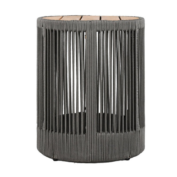 English Elm Christopher Knight Home® - Outdoor Rattan Rope & Acacia Wood Side Table – Stylish, Weather-Resistant Accent For Any Space N770P298633G