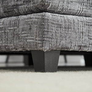 English Elm United Cozy Two-Seat Sofa With Chenille Fabric, Detachable Armrests, Footstools & Side Pockets W1568S00142-GIGA