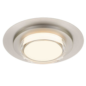 English Elm 16 Inch Square Led Flush Mount Ceiling Light with Acrylic Diffuser for Modern Interiors Chrome B370P400760