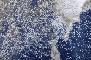 Feizy Rugs Gaspar Abstract Watercolor Rug - Modern Machine-made Polypropylene For Stylish, Durable Living Spaces Blue,Gray,White Polypropylene,Polyester 7873838fgrywhtf05