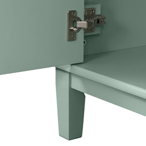 English Elm 36" Green Modern Bathroom Vanity with Ceramic Sink, 4 Soft-Close Drawers & Doors, Solid Wood Build N729P253935F