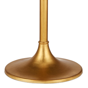 Rossville Contemporary Gold Leaf Floor Lamp with Globe Bulbs and Elegant Nature-Inspired Design