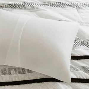 English Elm 7 Stripe Comforter and Quilt Set Full/Queen - Soft Microfiber, Reversible Coverlet, Quilted Shams & Pillow Multicolor 23.23 L x 19.68 W x 11.22 H B035P280390