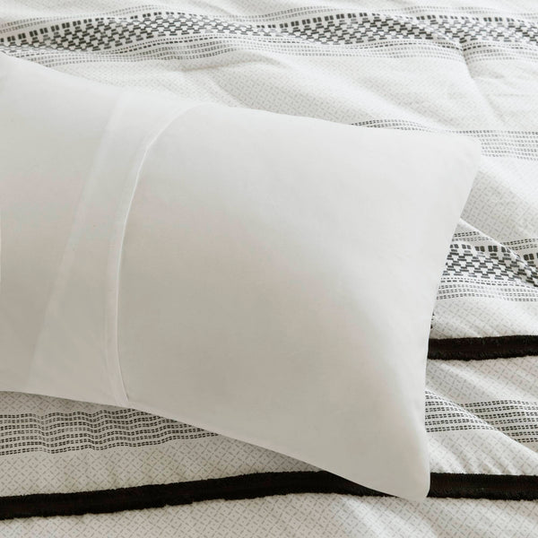 English Elm 7 Stripe Comforter and Quilt Set Full/Queen - Soft Microfiber, Reversible Coverlet, Quilted Shams & Pillow Multicolor 23.23 L x 19.68 W x 11.22 H B035P280390