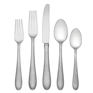 Lenox Haveson 65 Piece Hammered Stainless Steel Flatware Set for Formal Holiday Dining 884470