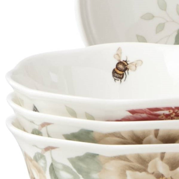 Lenox Butterfly Meadow Porcelain Dinnerware Set Scalloped Floral Holiday Table Elegance 884473