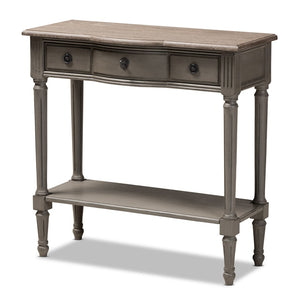 Baxton Studio Baxton Studio Noelle Console Table - Elegant French Provincial Design with 1 Drawer and Shelf Space AGE11-Console