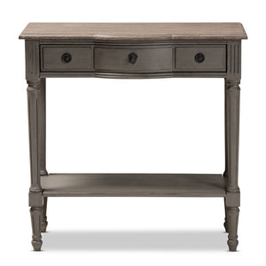 Baxton Studio Baxton Studio Noelle Console Table - Elegant French Provincial Design with 1 Drawer and Shelf Space AGE11-Console