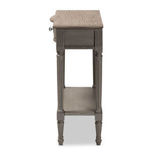 Baxton Studio Baxton Studio Noelle Console Table - Elegant French Provincial Design with 1 Drawer and Shelf Space AGE11-Console