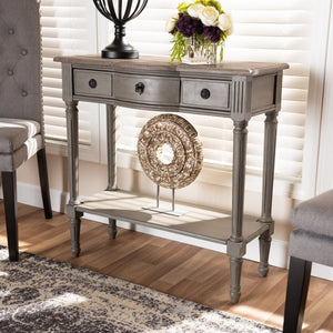 Baxton Studio Baxton Studio Noelle Console Table - Elegant French Provincial Design with 1 Drawer and Shelf Space AGE11-Console