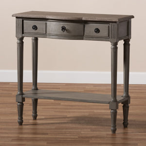 Baxton Studio Baxton Studio Noelle Console Table - Elegant French Provincial Design with 1 Drawer and Shelf Space AGE11-Console