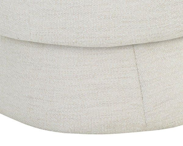 Sunpan Lauryn Lounge Chair - Contemporary Barrelback Design for Modern Living Spaces and Stylish Comfort Merino Pearl