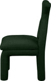 Xena Green Boucle Fabric Accent/Dining Chair 884Green-C Meridian Furniture