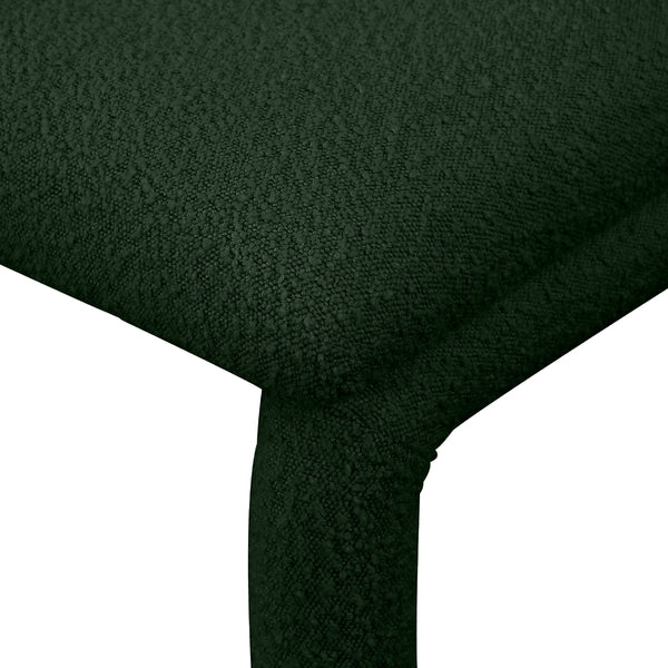Xena Green Boucle Fabric Accent/Dining Chair 884Green-C Meridian Furniture