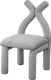 Xena Grey Boucle Fabric Accent/Dining Chair 884Grey-C Meridian Furniture