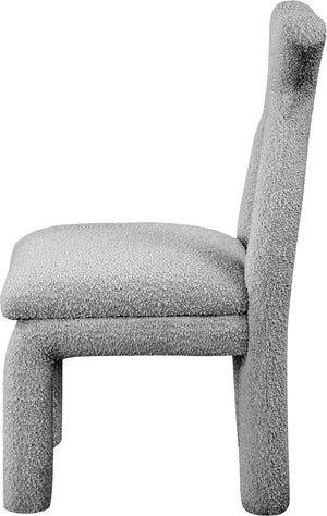 Xena Grey Boucle Fabric Accent/Dining Chair 884Grey-C Meridian Furniture