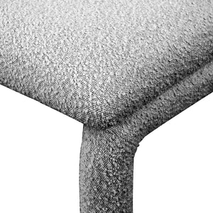 Xena Grey Boucle Fabric Accent/Dining Chair 884Grey-C Meridian Furniture