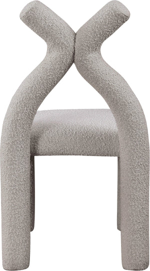 Xena Taupe Boucle Fabric Accent/Dining Chair 884Taupe-C Meridian Furniture